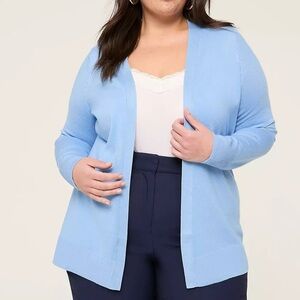 Lane Bryant Modern Long-Sleeve Open-Front Cardigan size 26/28